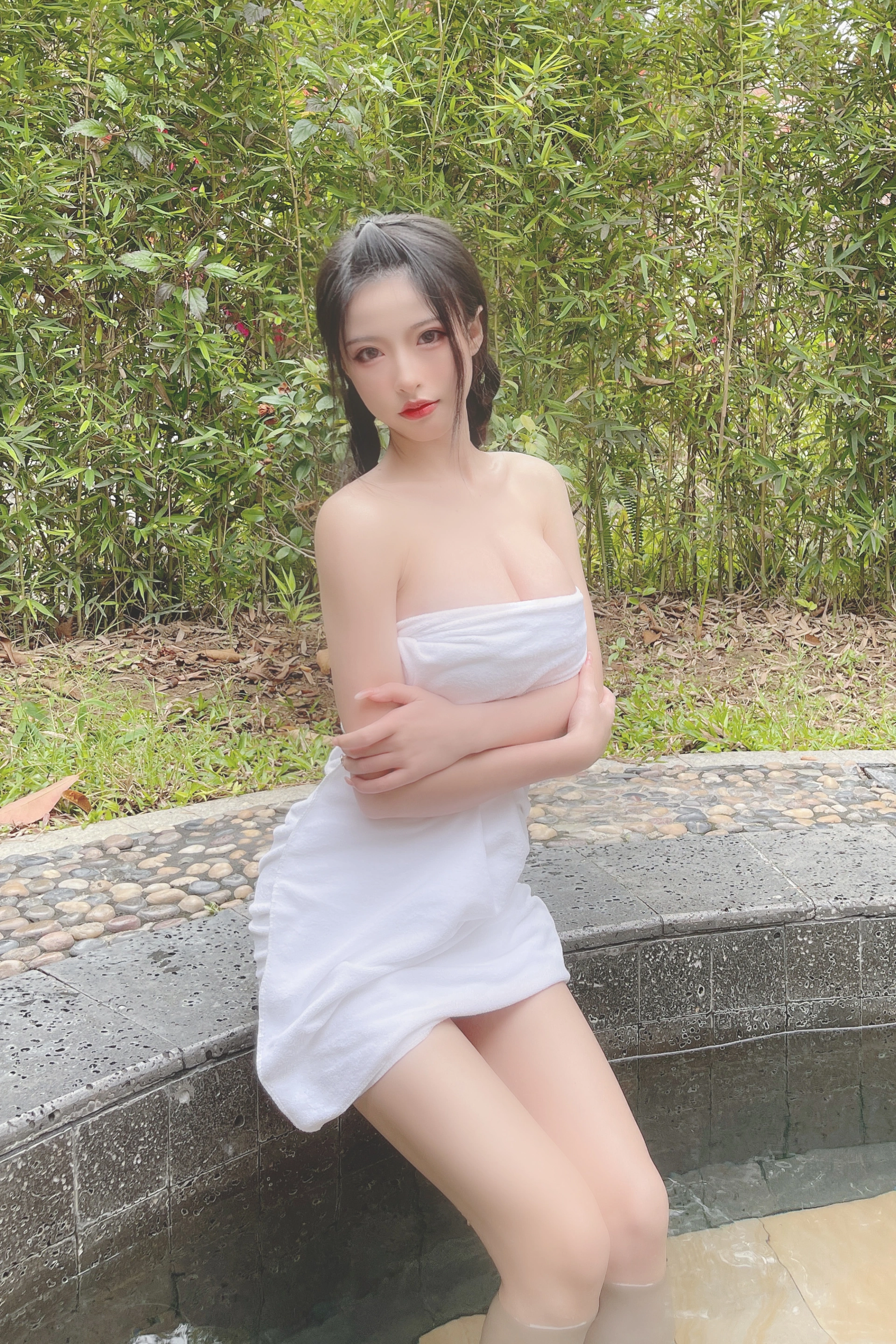 清水由乃 - NO.19 温泉浴巾 3